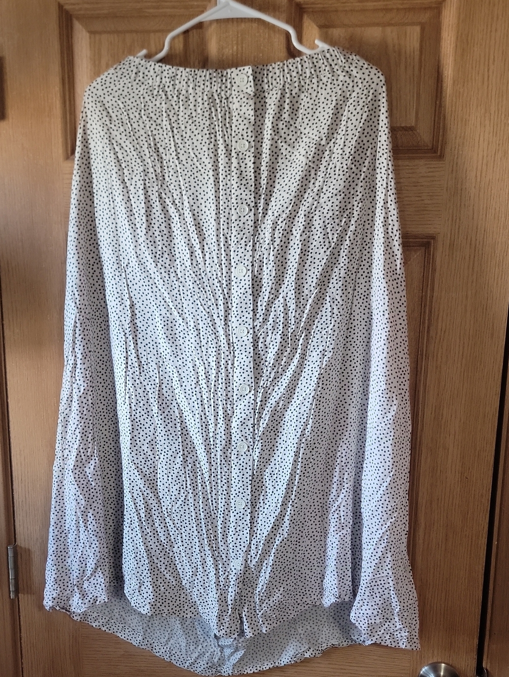 ✨️Closet Cleanout✨️ Old Navy White Polka Dot A-Line Skirt